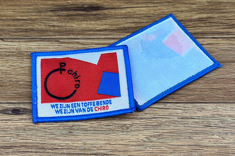 rechthoekige patch met boord voor een Chiro-groep